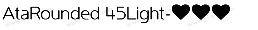 AtaRounded 45Light字体转换